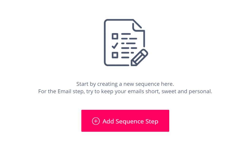cold email add sequence step