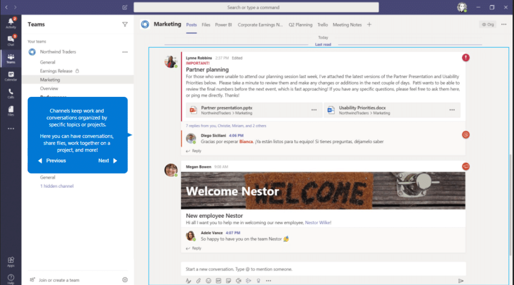 outils de communication microsoft teams