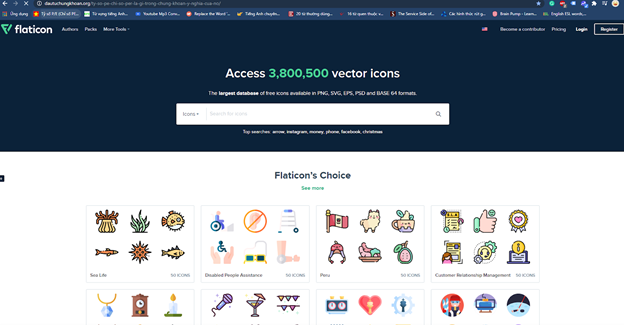 recursos de diseño flaticon