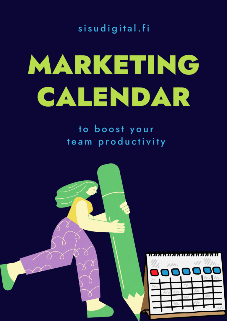 Marketing calendar template